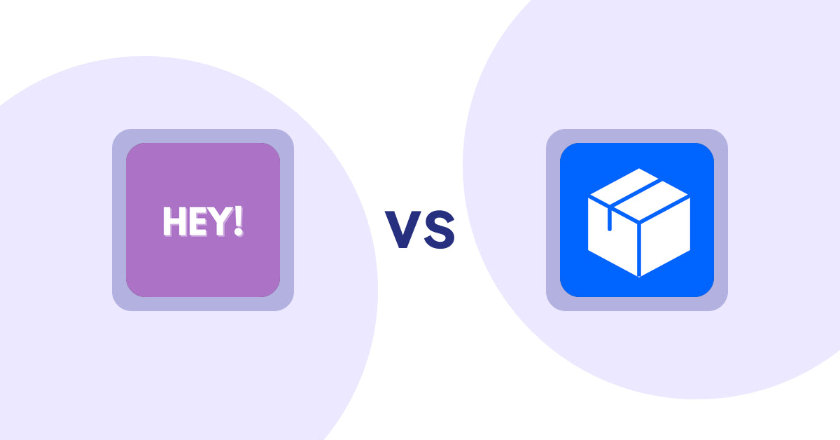 Shopify Product Display Apps: Hey! Product Page Banner & Text vs Wonderful Widgets