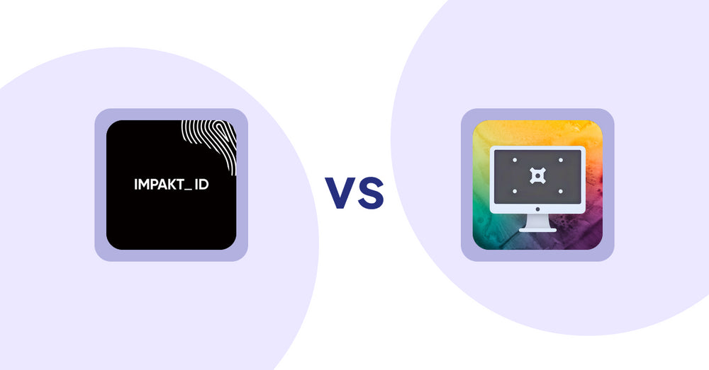 Shopify Product Display Apps: IMPAKT ID: fashion CO2 tracker vs PC Builder