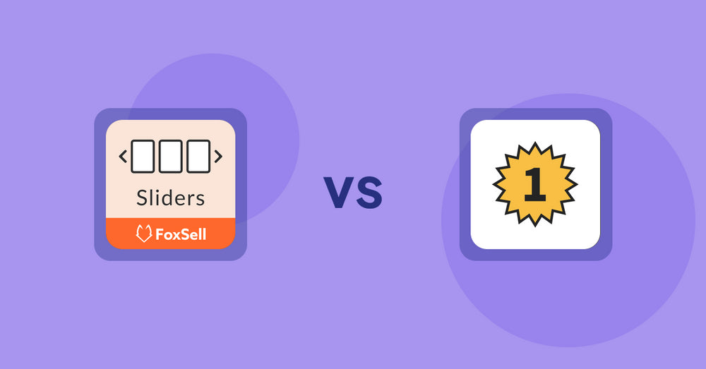 Shopify Product Display Apps: FoxSell Slider & Carousel vs UR: Smart Ranking