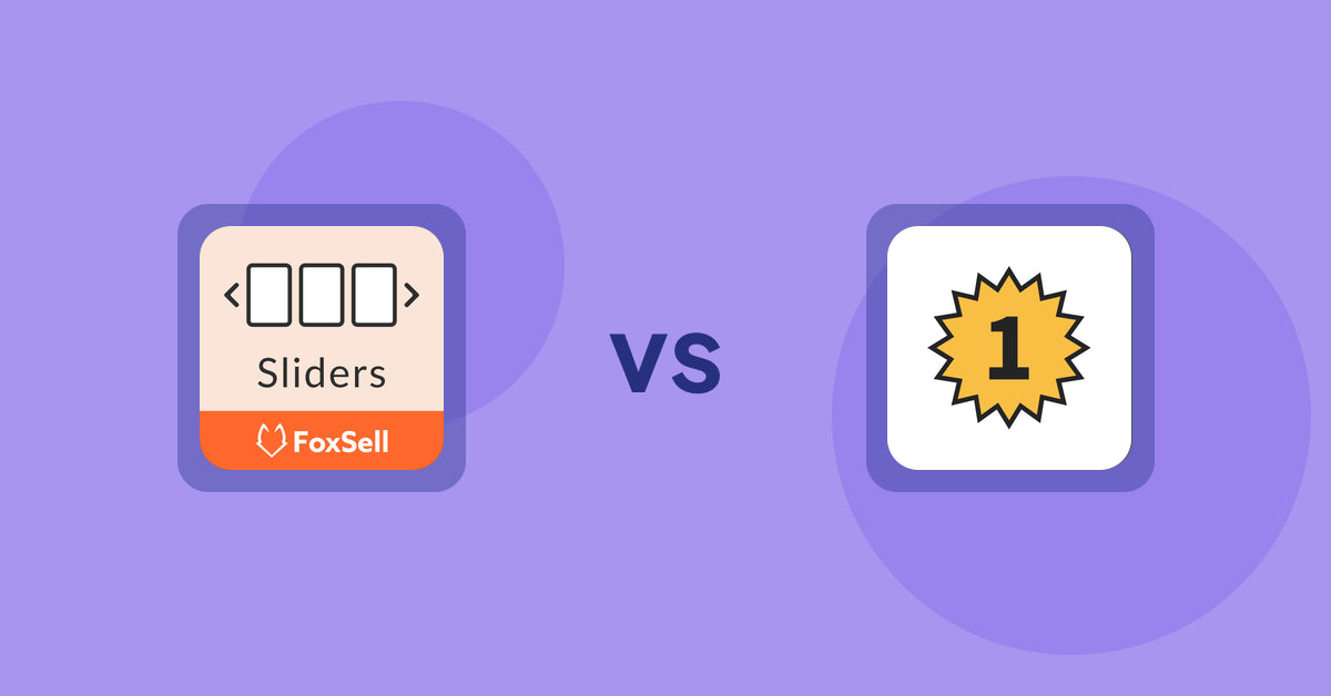 Shopify Product Display Apps: FoxSell Slider & Carousel vs UR: Smart Ranking
