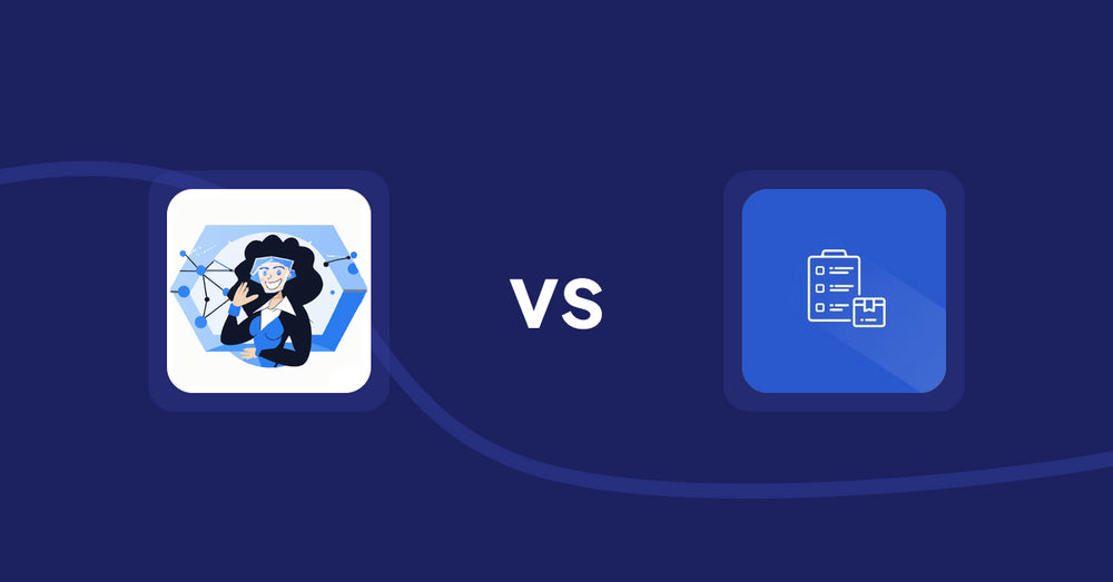 Shopify Product Display Apps: Eva AI: Optimize Descriptions vs Addify ‑ Products Table List