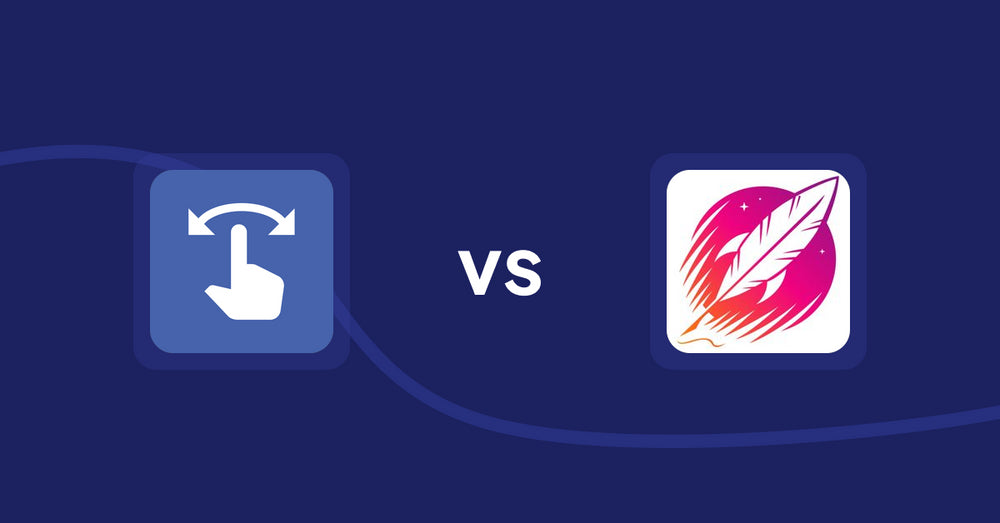 Shopify Product Display Apps: HypeSwipe: Swipes to Sales vs. Wordsmith: Content Generator