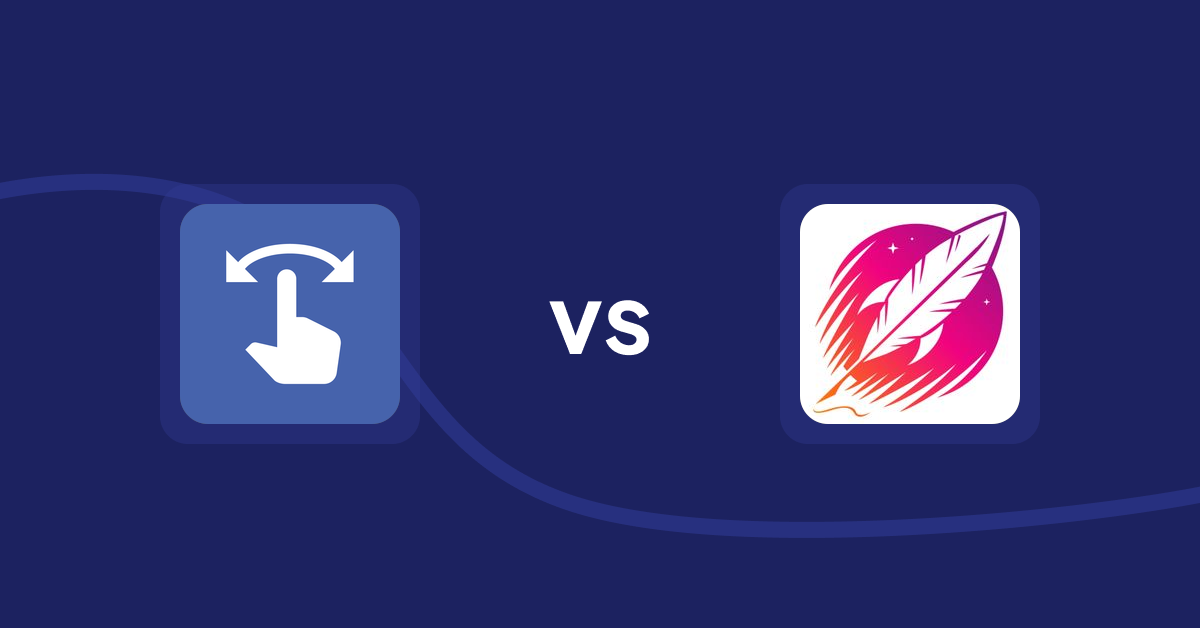 Shopify Product Display Apps: HypeSwipe: Swipes to Sales vs. Wordsmith: Content Generator