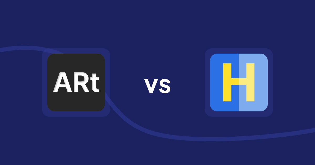 Shopify Product Display Apps: Wall Art Viewer AR vs HiVar: Hide Sold Out Variants