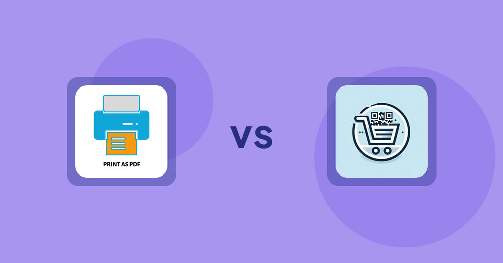 Shopify Product Display Apps: LitPDP ‑ Print as PDF vs QR Cartify