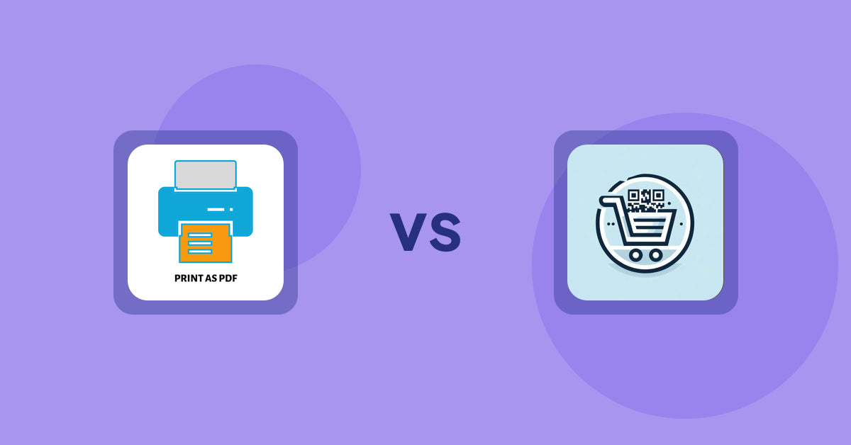 Shopify Product Display Apps: LitPDP ‑ Print as PDF vs QR Cartify