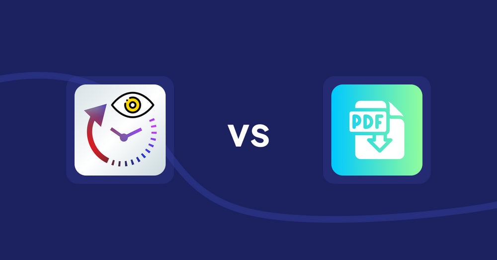 Shopify Product Display Apps: JustViewed ‑ Recently Products vs Hukify ‑ PDF Catalog Printer