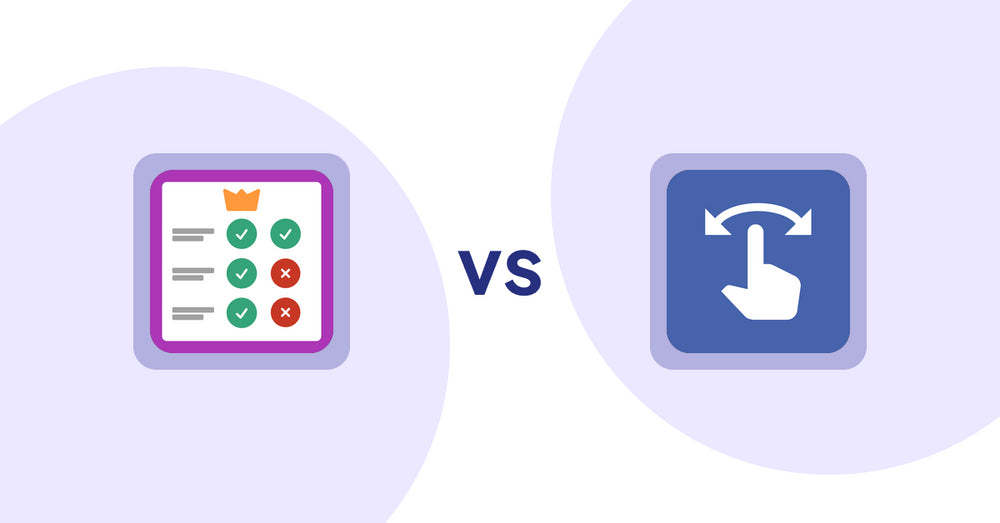 Shopify Product Display Apps: Pretty Comparison Tables vs HypeSwipe: Swipes to Sales
