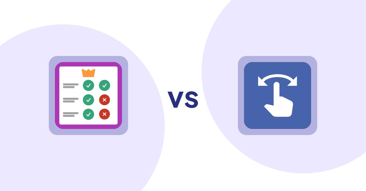 Shopify Product Display Apps: Pretty Comparison Tables vs HypeSwipe: Swipes to Sales