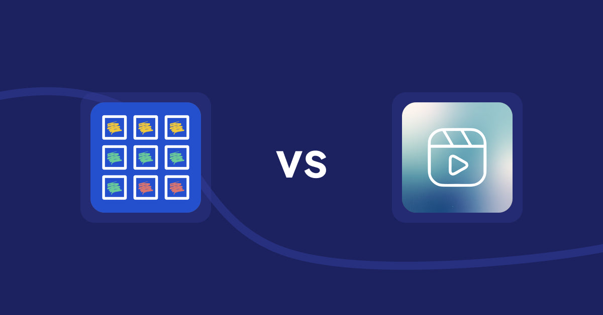 Shopify Product Display Apps: Pixc: Visual Merchandising vs Reelify ‑ Shoppable Reel Video