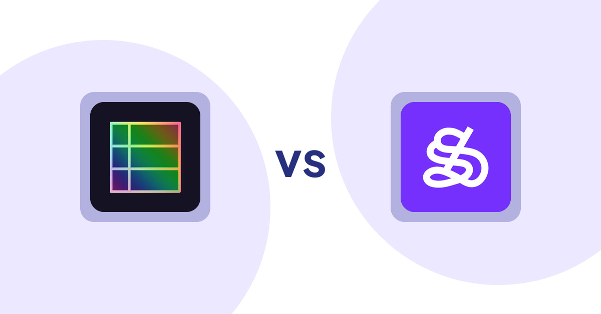 Shopify Product Display Apps: TableFlow Specification Table vs WeShop AI: Model & Product Photo