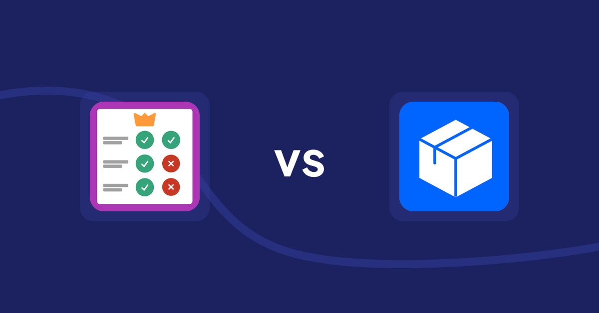 Shopify Product Display Apps: Pretty Comparison Tables vs Wonderful Widgets