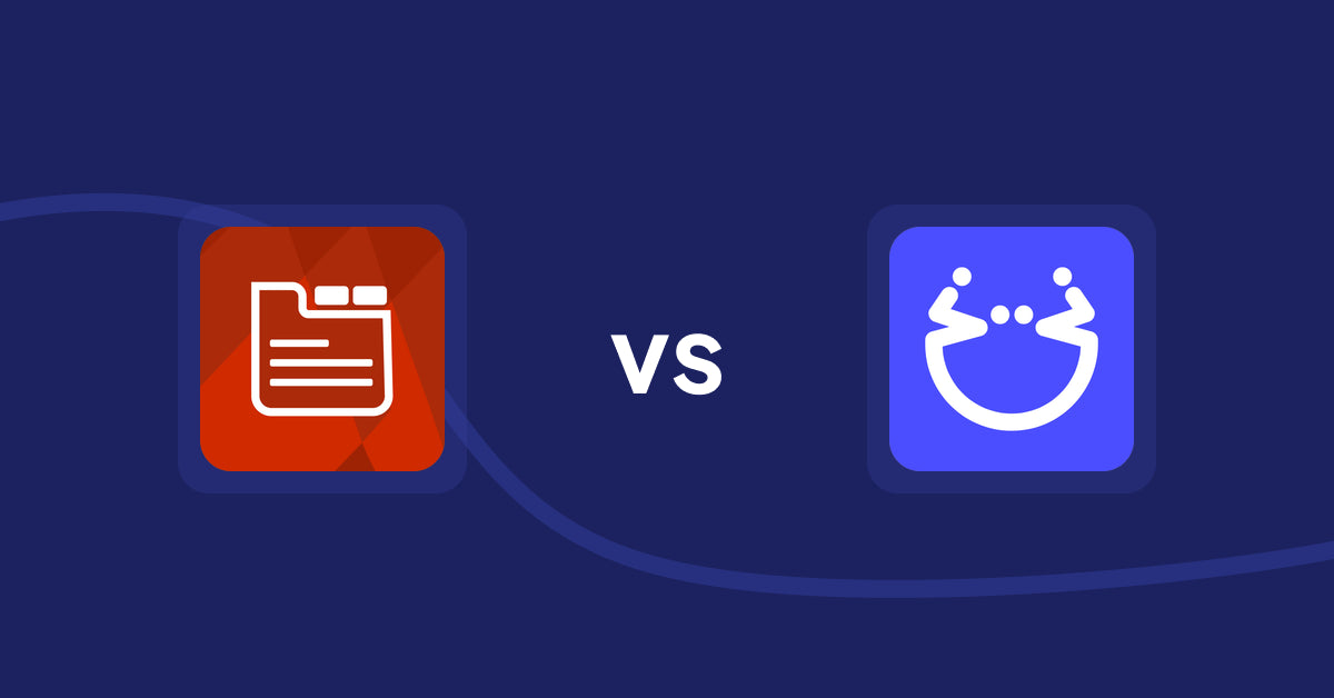 Shopify Product Display Apps: Tabs: SEO Product Tabs with AI vs Pasilobus Wishlist Supply List