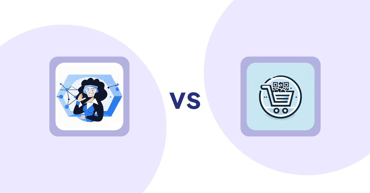 Shopify Product Display Apps: Eva AI: Optimize Descriptions vs. QR Cartify