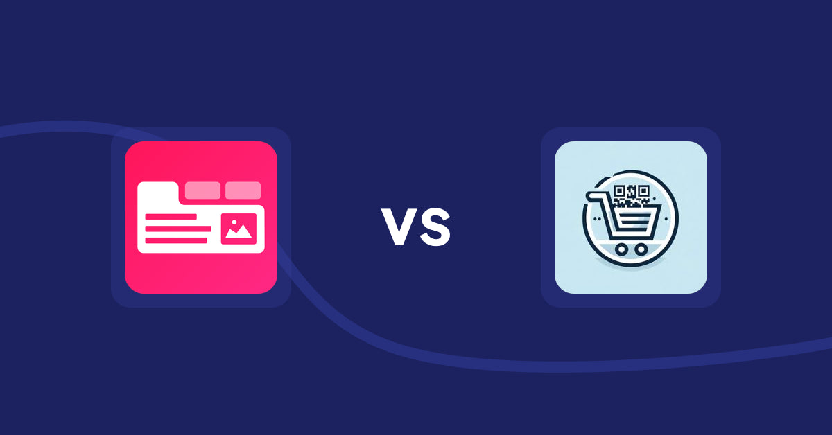 Shopify Product Display Apps: Tabs+ Product Descriptions vs QR Cartify