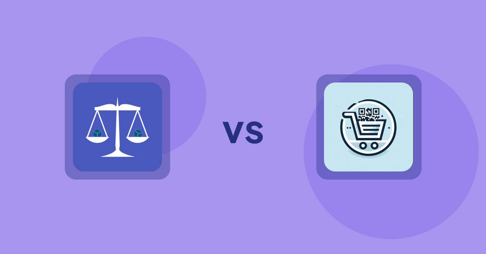 Shopify Product Display Apps: Equate ‑ Product Compare vs QR Cartify