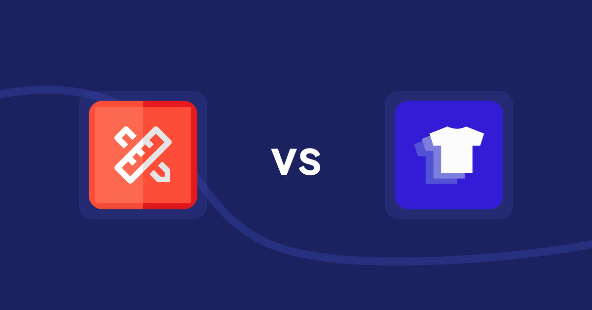 Shopify Product Display Apps: RT: Size Chart, Size Guide vs. Xpander