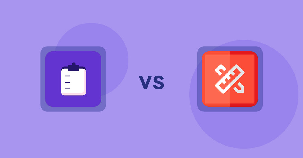 Shopify Product Display Apps: WSH Order Form & ReOrder vs RT: Size Chart, Size Guide