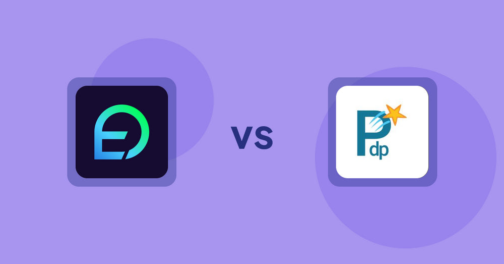Shopify Product Display Apps: EasyDisplay: Product Showcase vs PDP Star