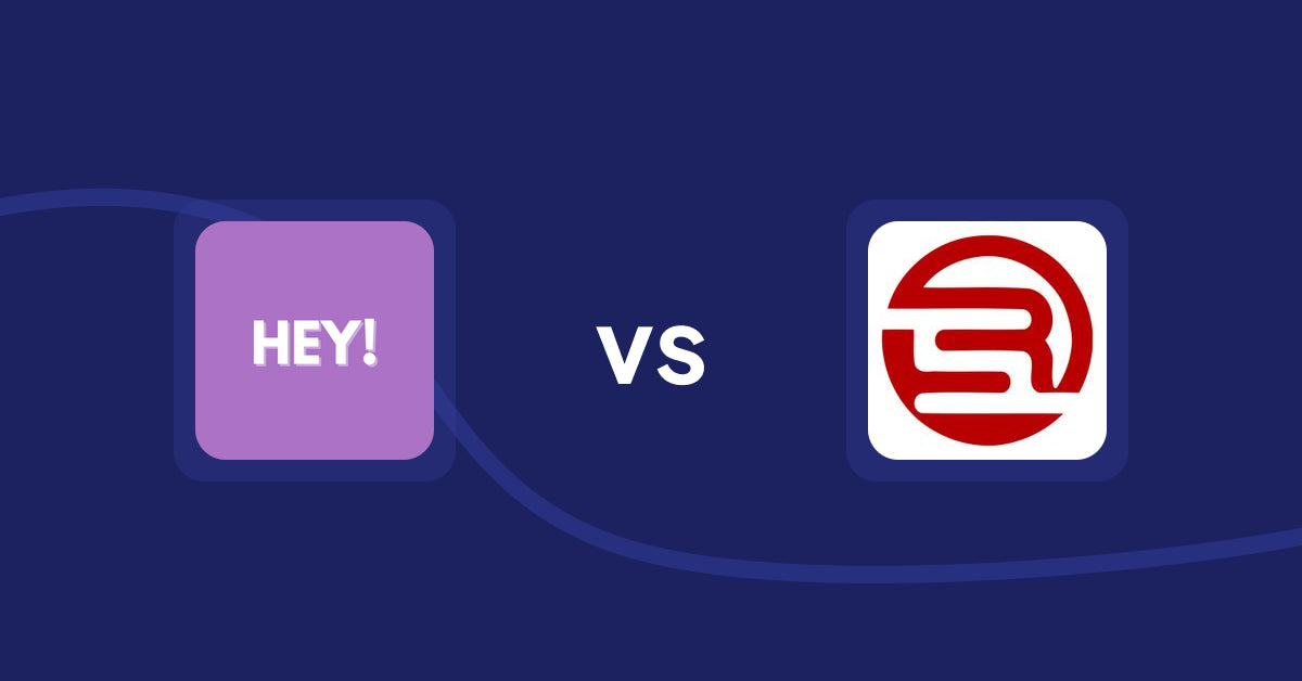 Shopify Product Display Apps: Hey! Product Page Banner & Text vs Robosize: AI Size Recommender