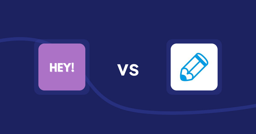 Shopify Product Display Apps: Hey! Product Page Banner & Text vs. Writer Sofia
