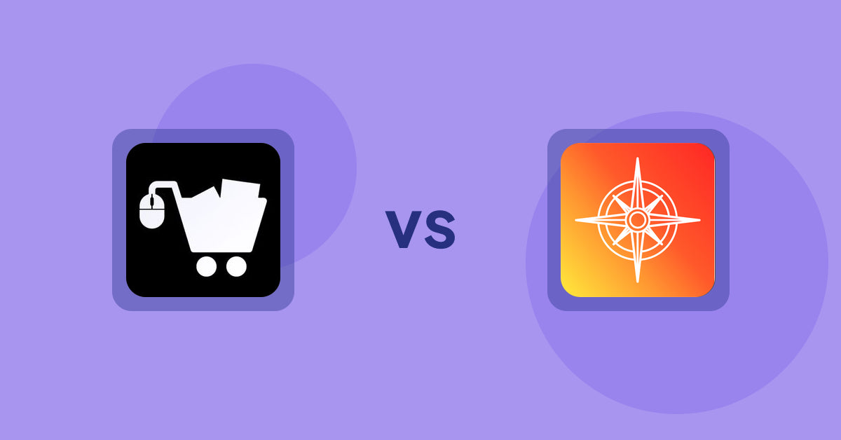 Shopify Product Display Apps: LM Add To Cart Sticky vs Compass Navigation