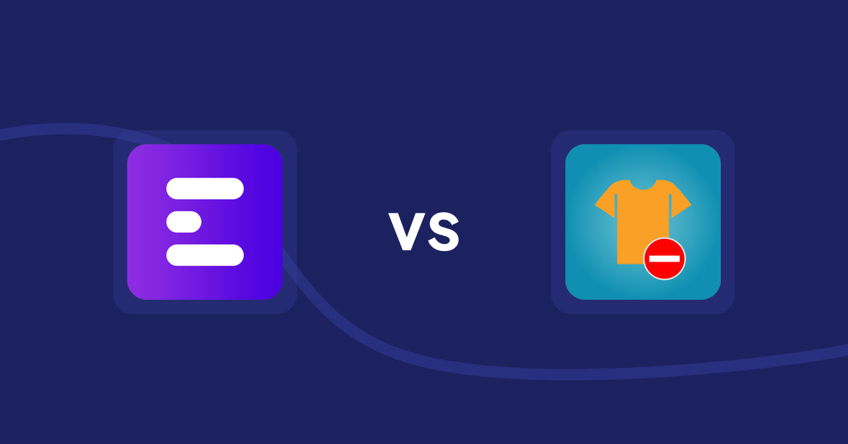 Shopify Product Display Apps: ANG Extra Menu vs. Products Unavailable