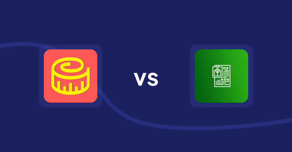 Shopify Product Display Apps: Snake Size Chart & Size Guide vs. OC Product Size Chart