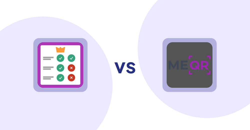 Shopify Product Display Apps: Pretty Comparison Tables vs ME‑QR
