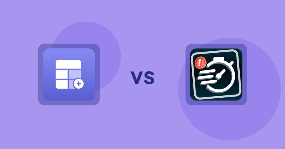 Shopify Product Display Apps: Eazy Specification Tags Table vs Urgency! Low Stock Counter