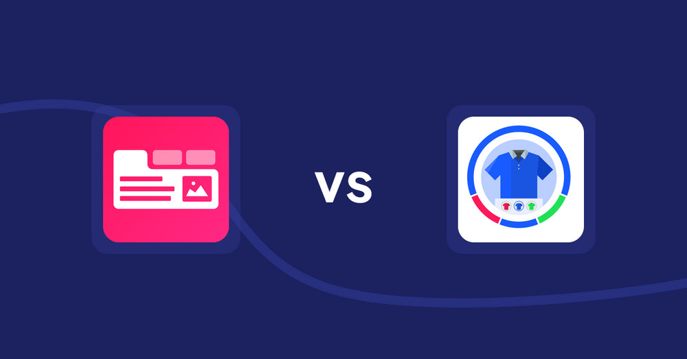 Shopify Product Display Apps: Tabs+ Product Descriptions vs. EVS ‑ Easy Variation Swatches