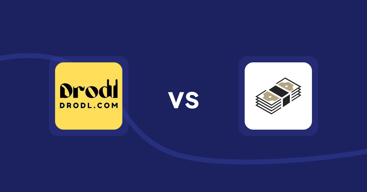 Shopify Product Display Apps: Drodl: Hide SoldOut Products vs シンプルクラウドファンディング｜お手軽自社クラファン