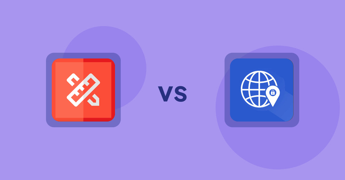 Shopify Product Display Apps: RT: Size Chart, Size Guide vs Addify ‑ Country Restrictions