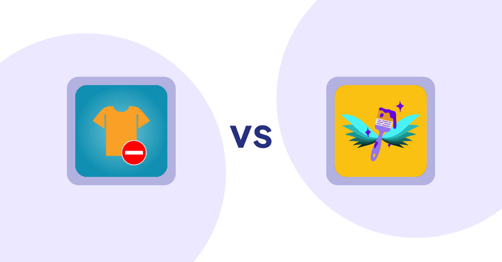 Shopify Product Display Apps: Products Unavailable vs Badgfly ‑ Product Personalizer