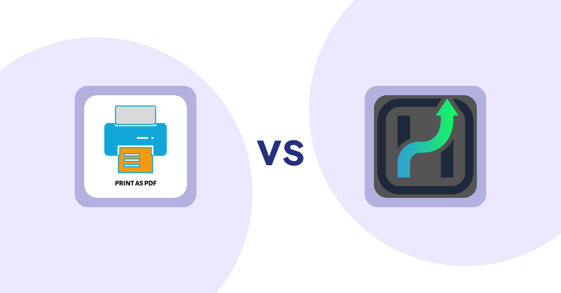 Shopify Product Display Apps: LitPDP ‑ Print as PDF vs Heuristic Commerce