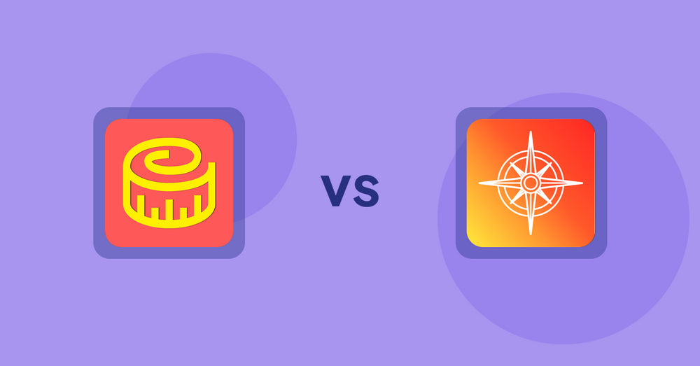 Shopify Product Display Apps: Snake Size Chart & Size Guide vs Compass Navigation
