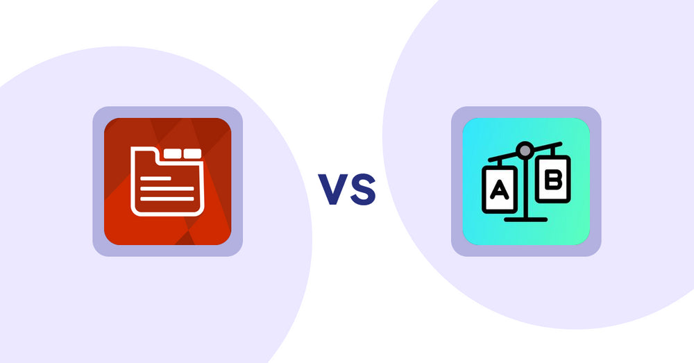 Shopify Product Display Apps: Tabs: SEO Product Tabs with AI vs. Spec & Compare
