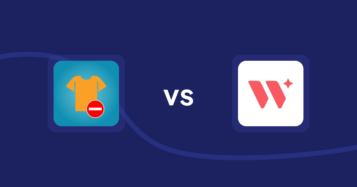 Shopify Product Display Apps: Products Unavailable vs Wizart Visualizer