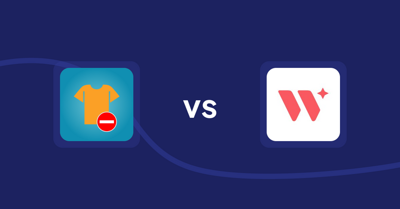 Shopify Product Display Apps: Products Unavailable vs Wizart Visualizer