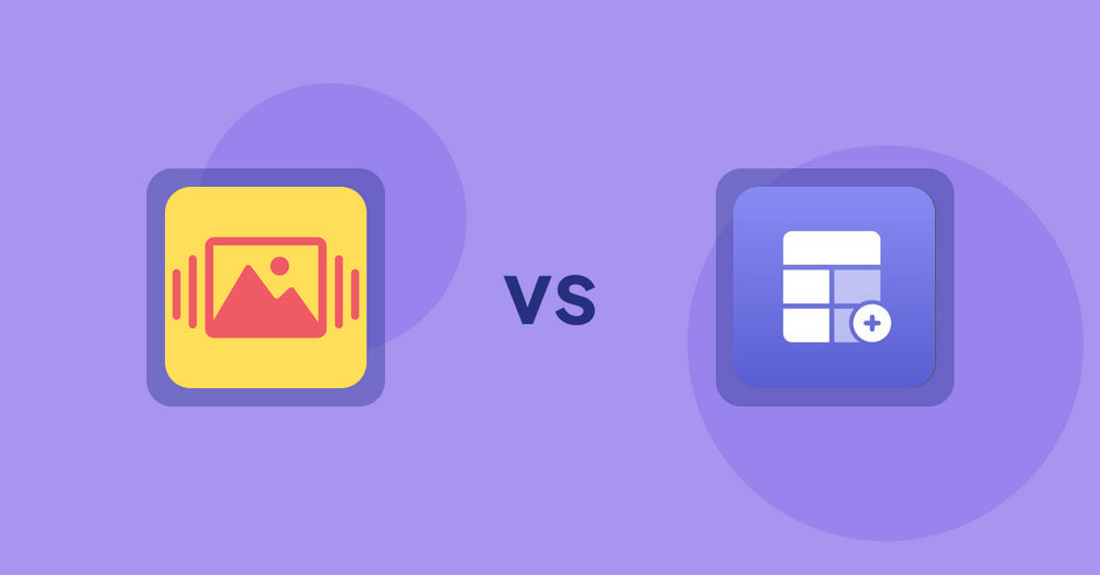 Shopify Product Display Apps: Slidy Testimonial Carousel vs Eazy Specification Tags Table