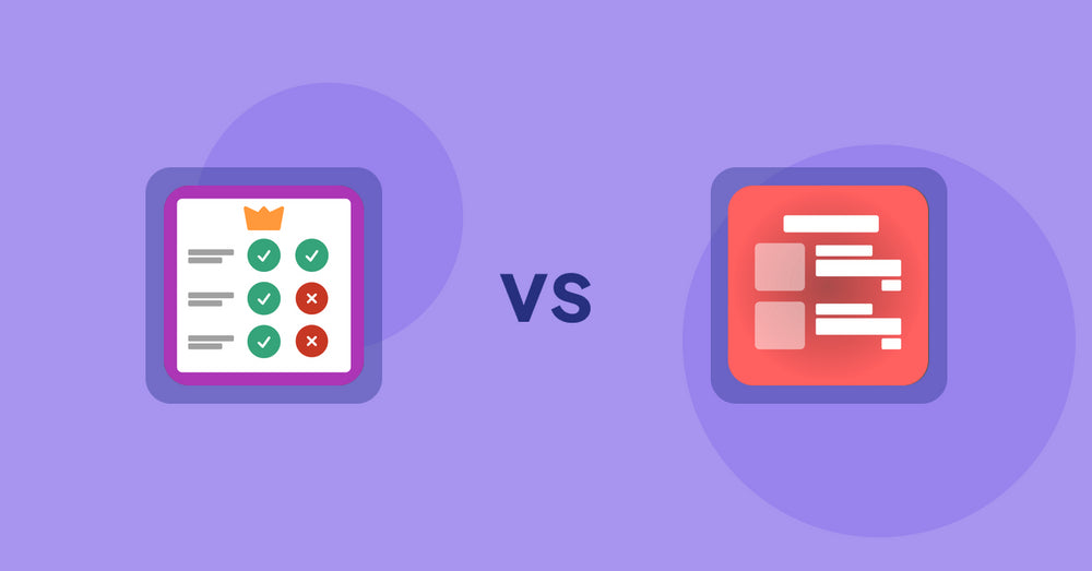 Shopify Product Display Apps: Pretty Comparison Tables vs Menulog