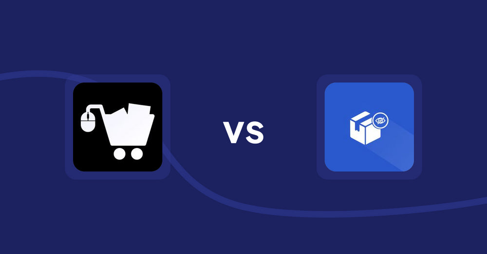 Shopify Product Display Apps: LM Add To Cart Sticky vs. Addify ‑ Hide Products