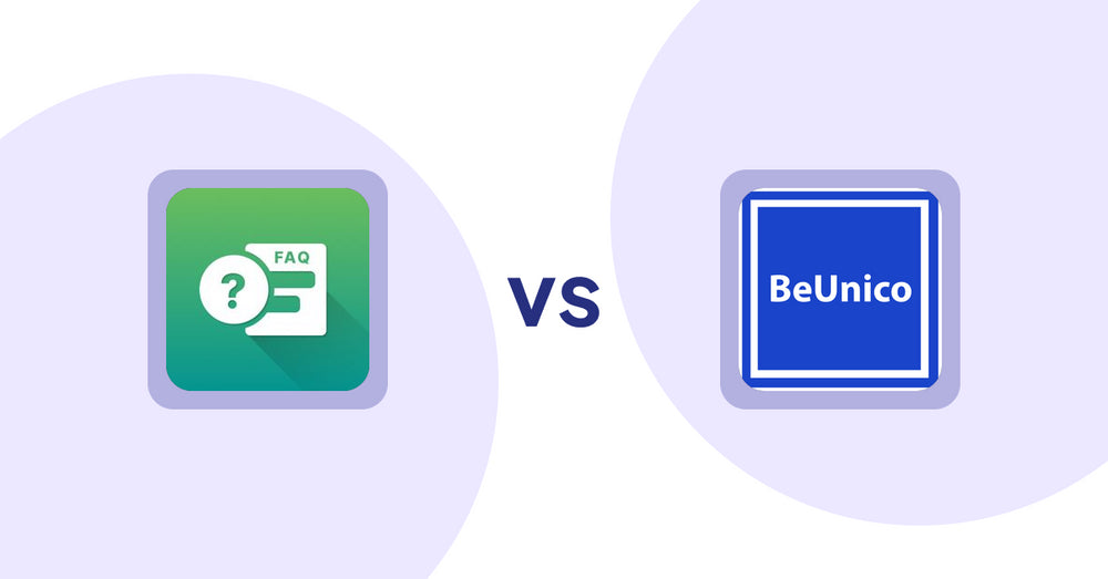Shopify Product Display Apps: FAQ Expert: Product FAQ vs BeUnico