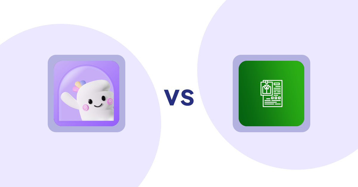 Shopify Product Display Apps: Easify Product Attachments vs OC Product Size Chart