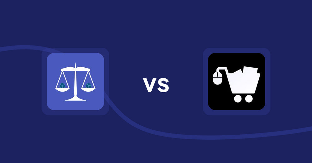 Shopify Product Display Apps: Equate ‑ Product Compare vs LM Add To Cart Sticky