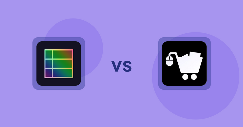 Shopify Product Display Apps: TableFlow Specification Table vs. LM Add To Cart Sticky