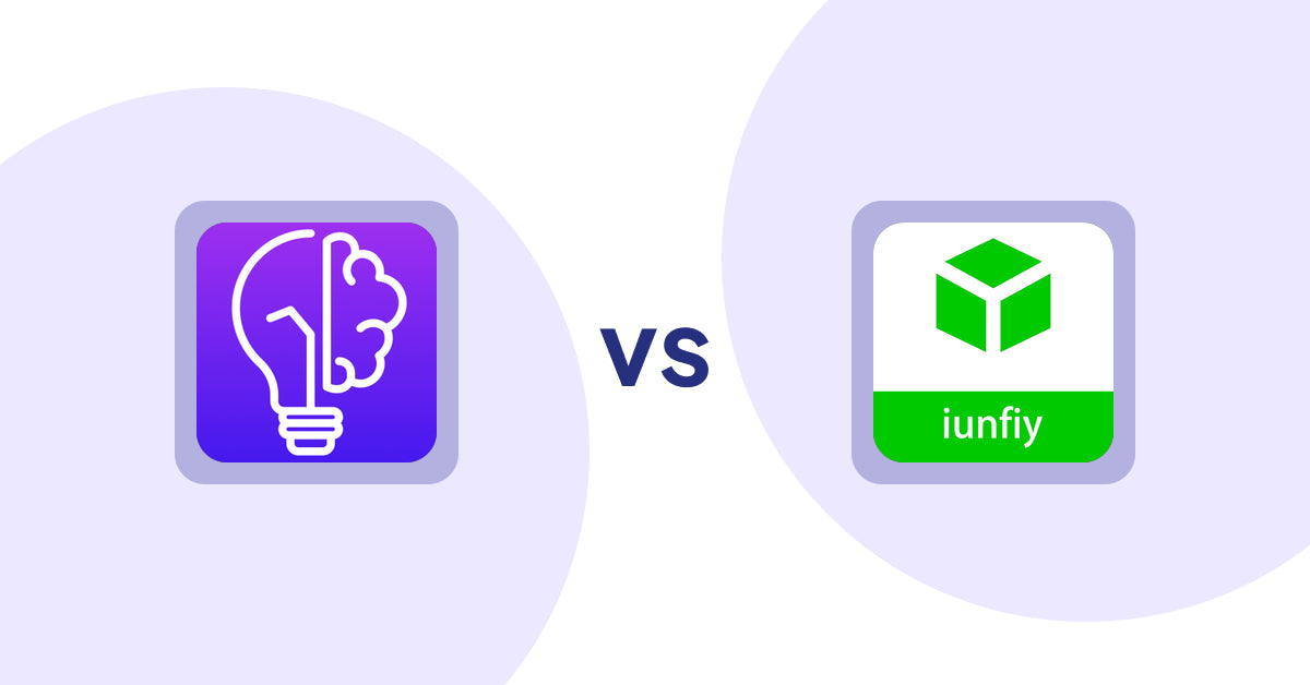 Shopify Product Display Apps: GoWise: AI Product Description vs iunfiy • Related Products