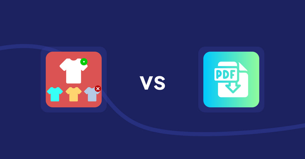 Shopify Product Display Apps: ST: Product & Collection Sort vs Hukify ‑ PDF Catalog Printer