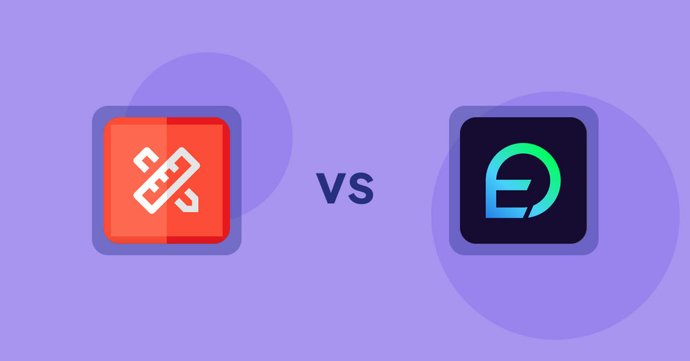 Shopify Product Display Apps: RT: Size Chart, Size Guide vs EasyDisplay: Product Showcase