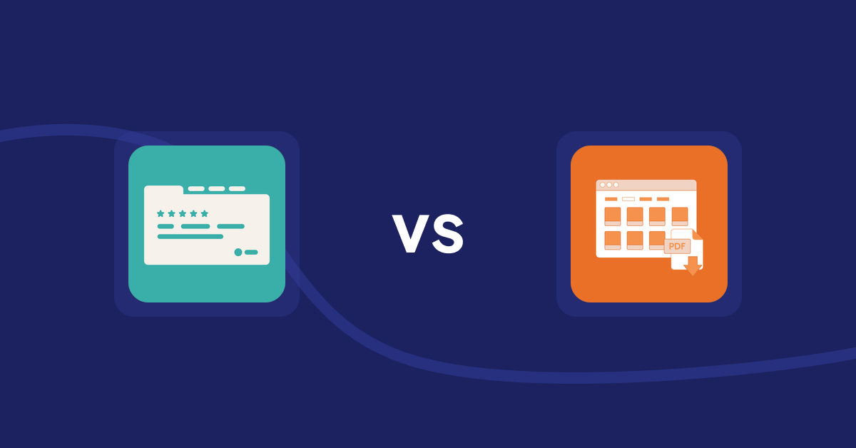 Shopify Product Display Apps: Smart Tabs ‑ Product Tabs vs Meetanshi PDF Product Catalog